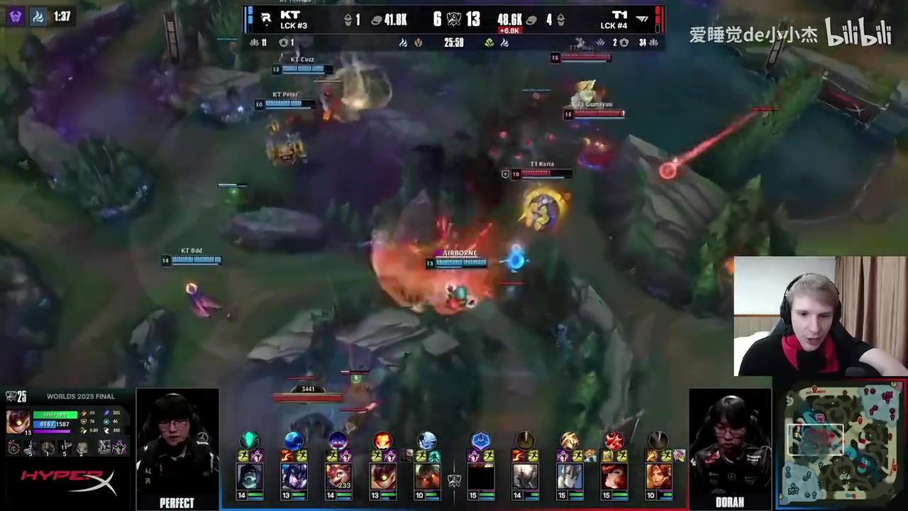 Jankos看Doran决胜局失误忍不住当场吐槽，关键团战光速变脸
