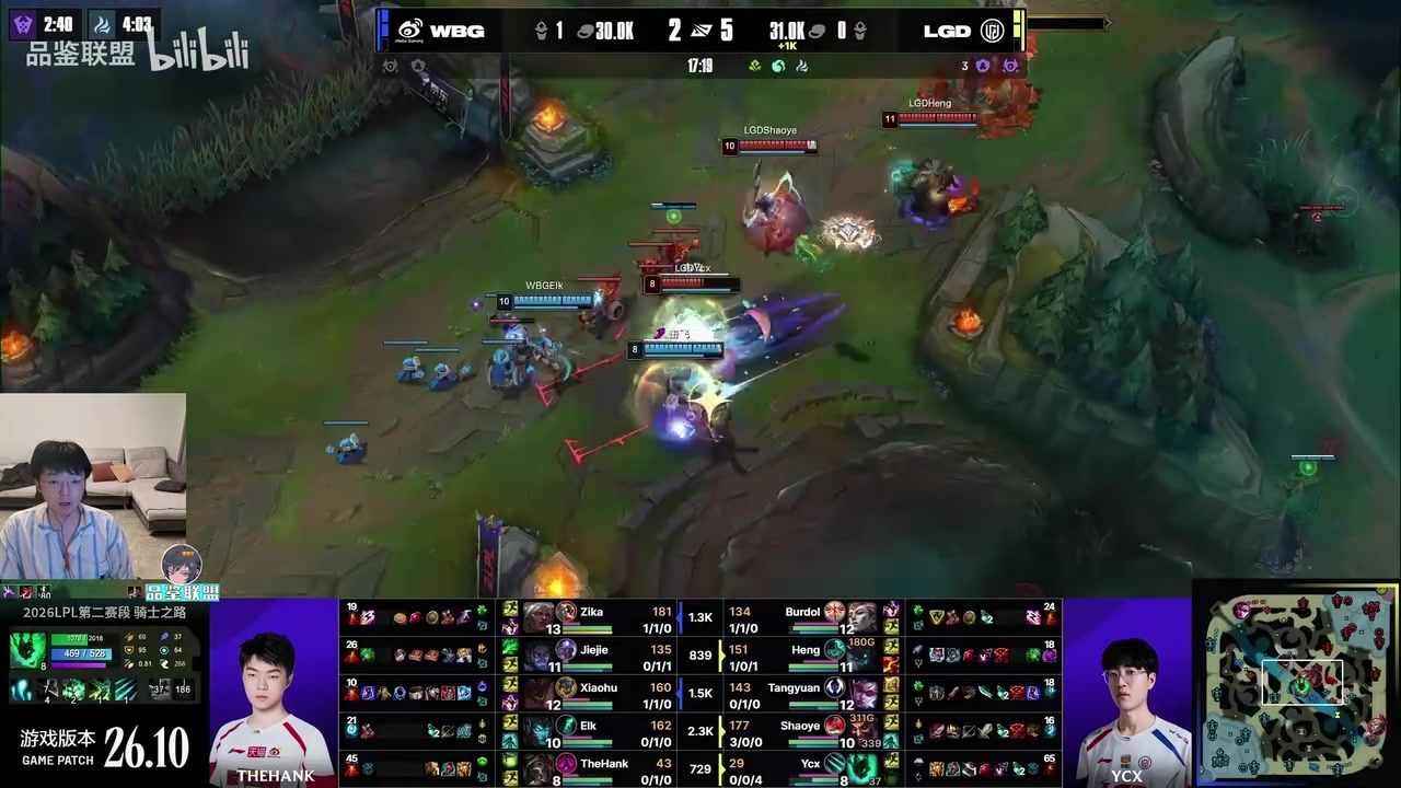 楚钧艾克看LGD 3-2 WBG：去涅槃可以保守玩游戏了 真可惜本来翻了【球盟会】