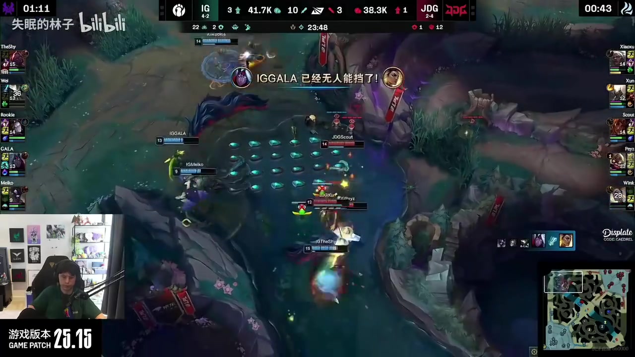 国外主播看GALA五杀：GALA永远的神！他终于笑了