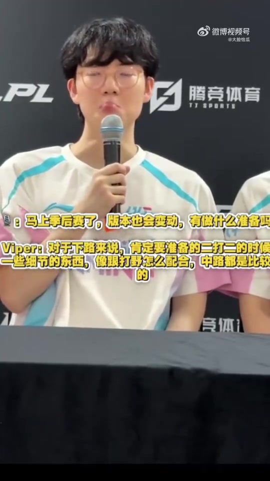 【万博电竞】Viper谈季后赛新版本准备：下路肯定要准备二打二一些细节的东西