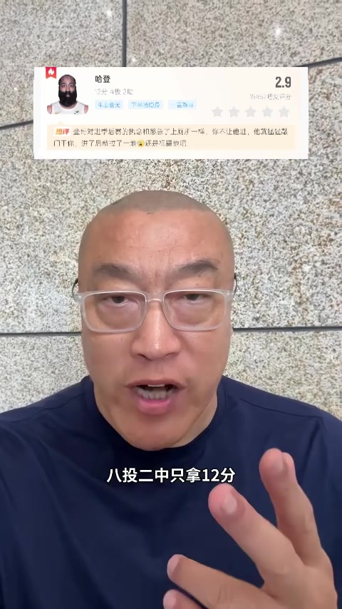 马健：骑士被横扫与哈登发挥不佳有很大关系 他们需引进字母/老詹