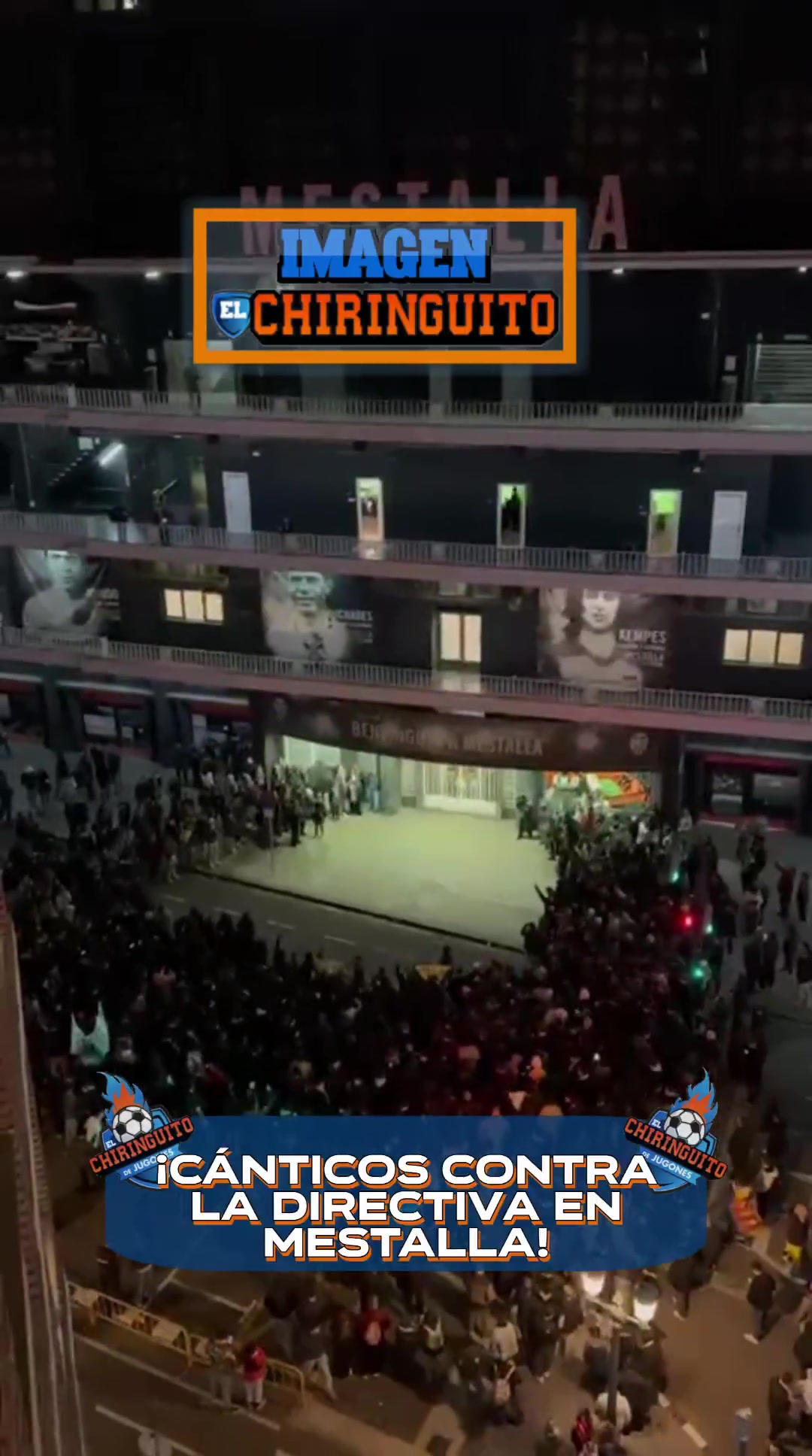 瓦倫西亞球迷在梅斯塔利亞球場外抗議，要求俱樂部老板“滾蛋”