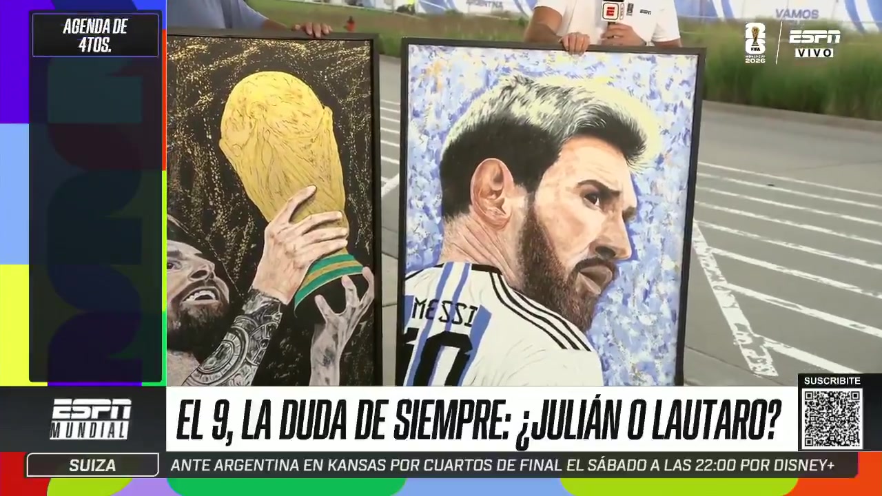 ESPN：墨西哥球迷创作梅西主题画作，希望送一幅给梅西