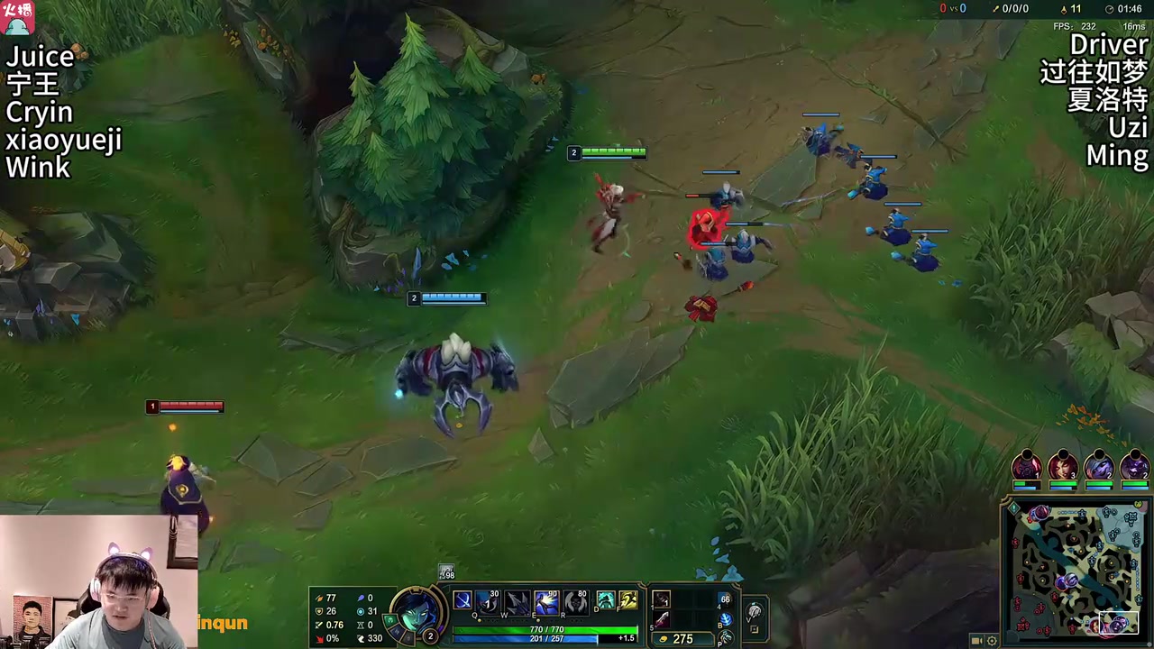 上单Driver加入Uzi队首秀，Uzi招牌VN8-1爆杀宁王队！【球盟会】